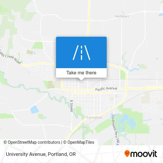 University Avenue map