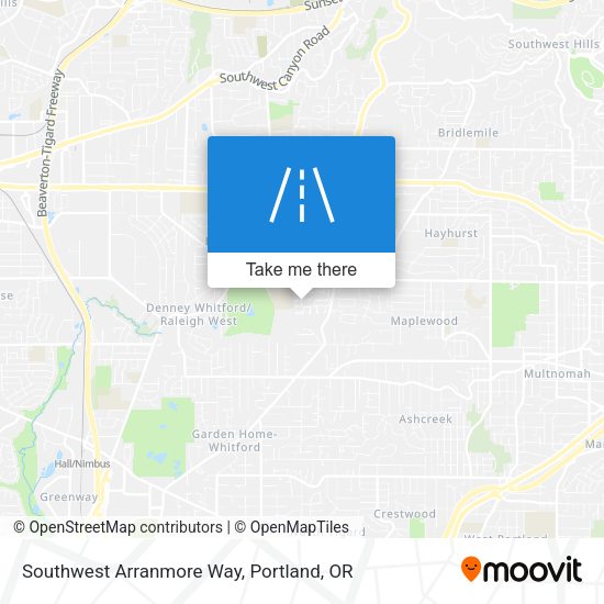 Southwest Arranmore Way map