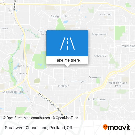 Southwest Chase Lane map