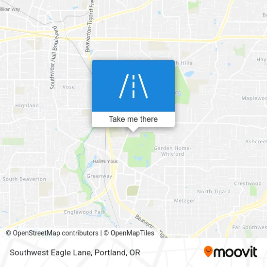 Southwest Eagle Lane map