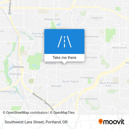 Southwest Lara Street map