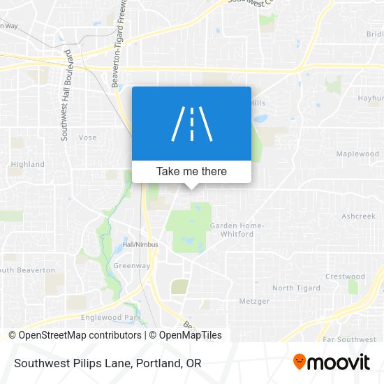 Southwest Pilips Lane map