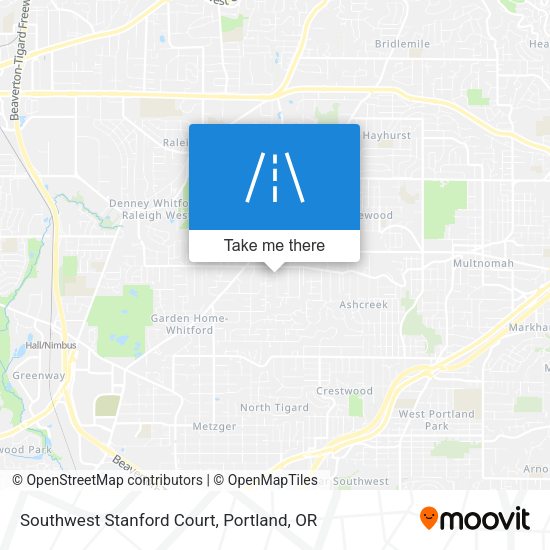 Mapa de Southwest Stanford Court