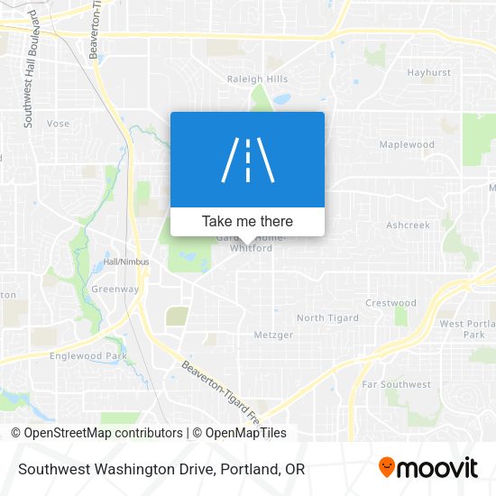 Southwest Washington Drive map
