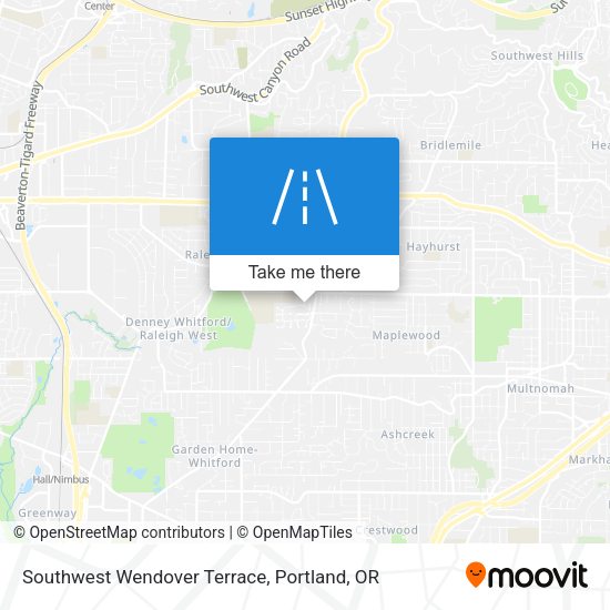 Southwest Wendover Terrace map