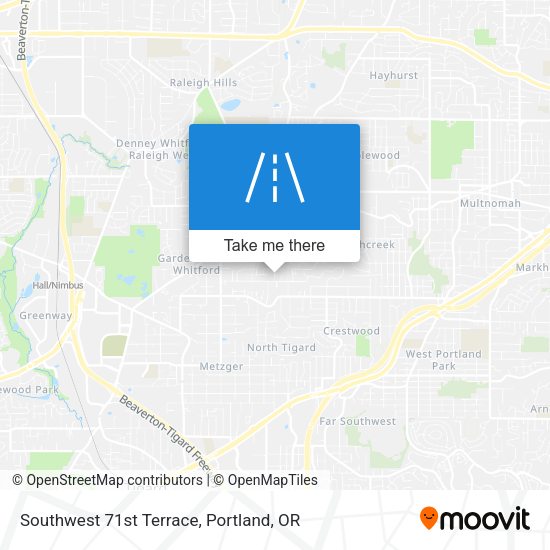 Southwest 71st Terrace map