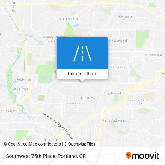 Mapa de Southwest 75th Place