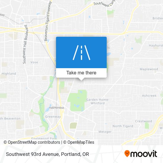 Mapa de Southwest 93rd Avenue