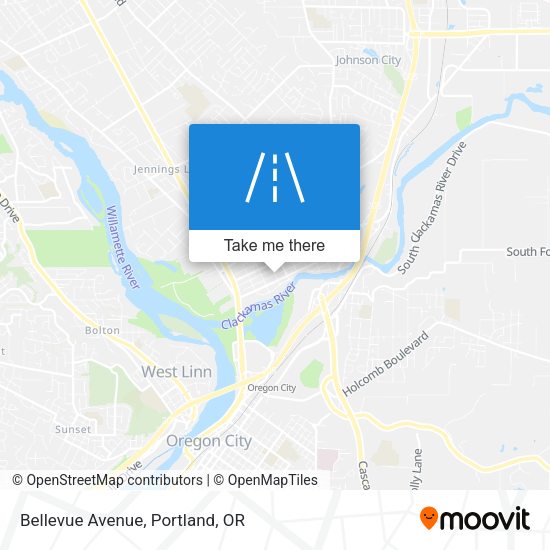 Mapa de Bellevue Avenue