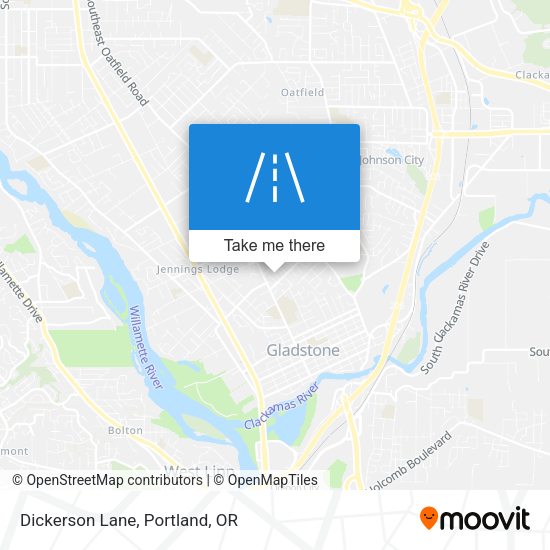 Mapa de Dickerson Lane