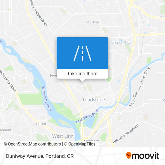 Mapa de Duniway Avenue
