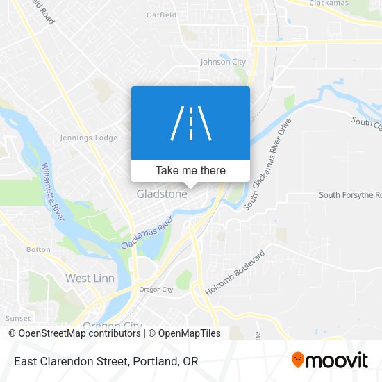 East Clarendon Street map