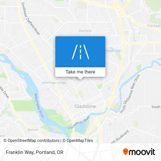 Franklin Way map