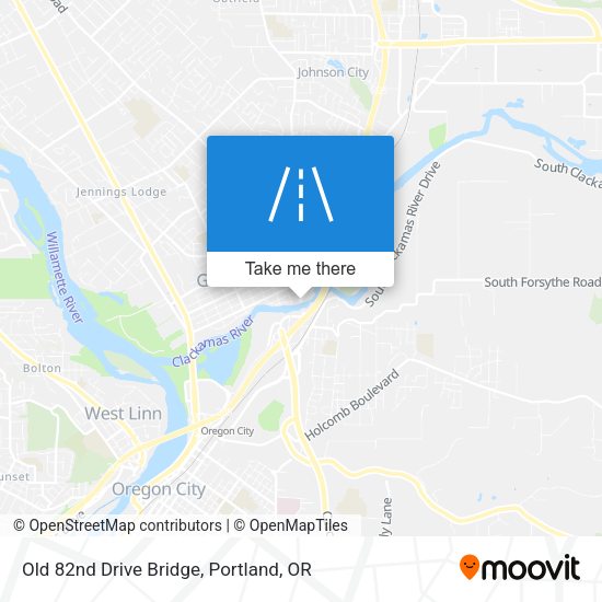 Old 82nd Drive Bridge map