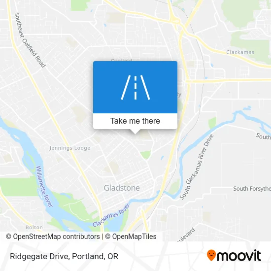 Ridgegate Drive map