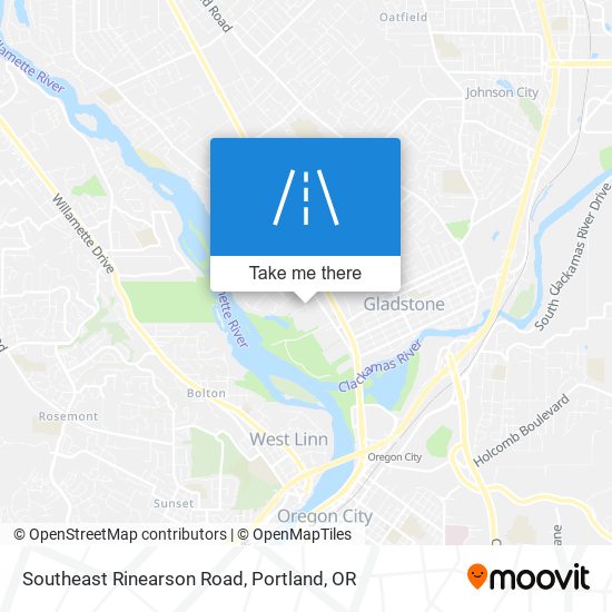 Southeast Rinearson Road map