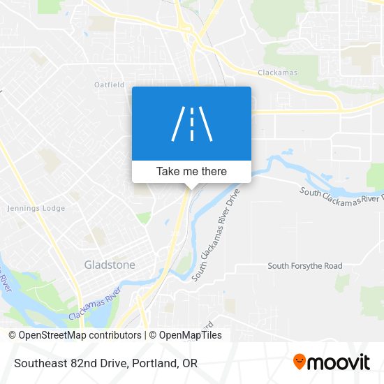 Southeast 82nd Drive map