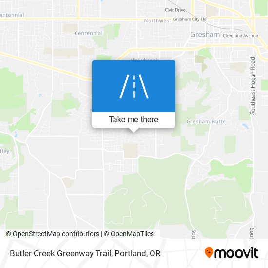 Butler Creek Greenway Trail map