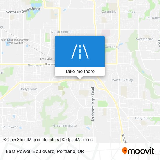 Mapa de East Powell Boulevard