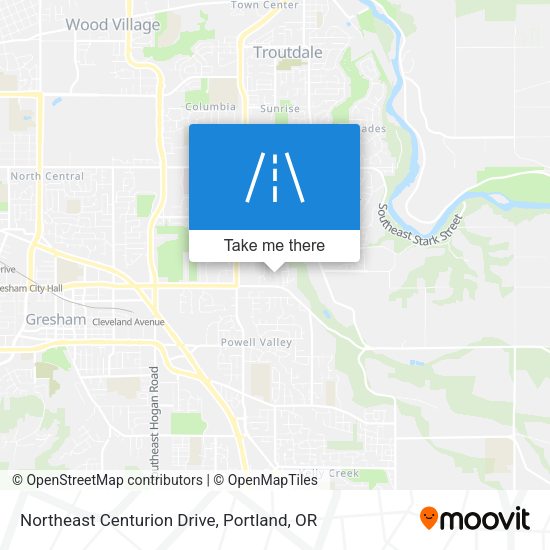 Northeast Centurion Drive map