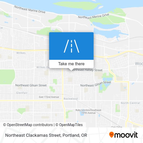 Mapa de Northeast Clackamas Street