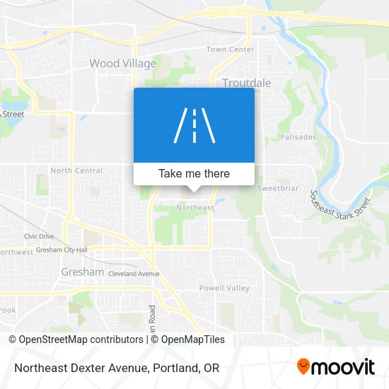 Northeast Dexter Avenue map