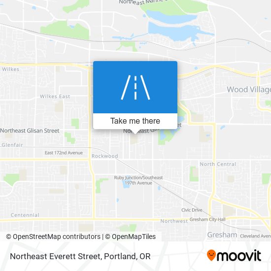 Mapa de Northeast Everett Street