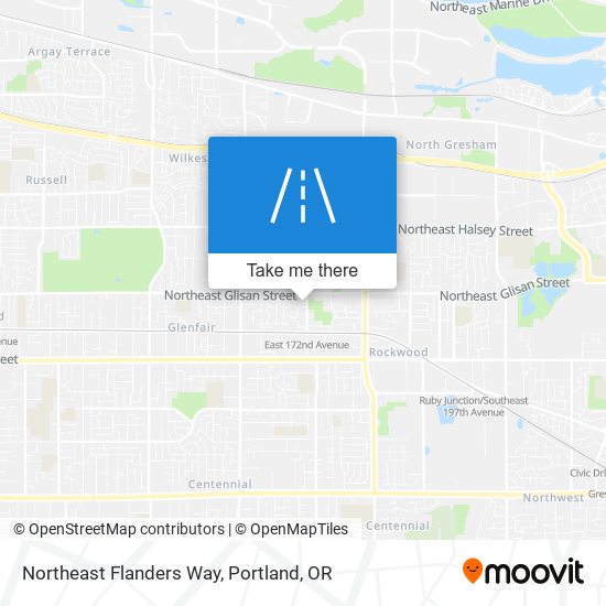 Northeast Flanders Way map