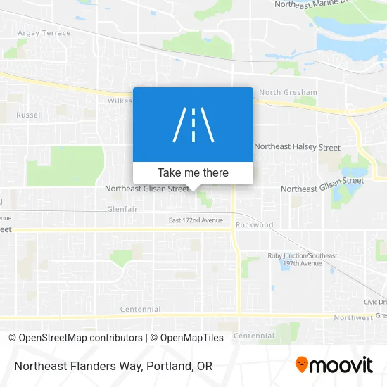 Northeast Flanders Way map