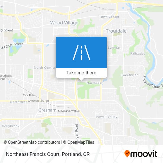 Mapa de Northeast Francis Court