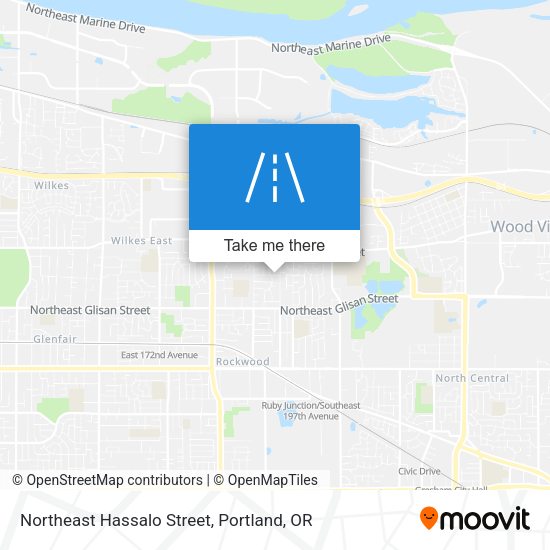 Northeast Hassalo Street map