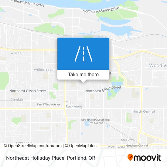 Mapa de Northeast Holladay Place