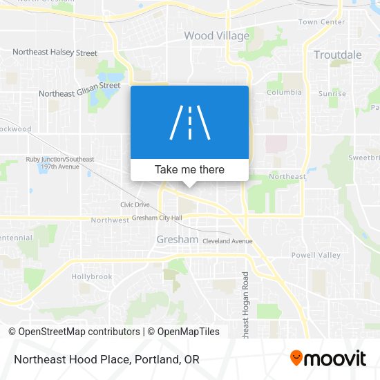 Northeast Hood Place map