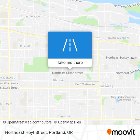 Mapa de Northeast Hoyt Street