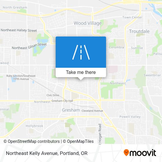 Northeast Kelly Avenue map
