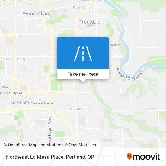 Mapa de Northeast La Mesa Place