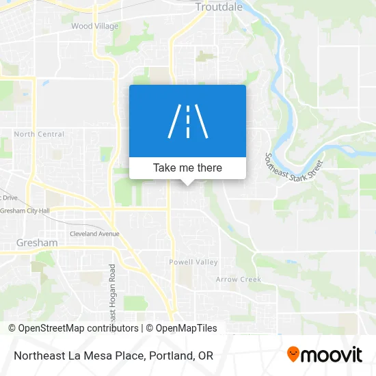 Northeast La Mesa Place map
