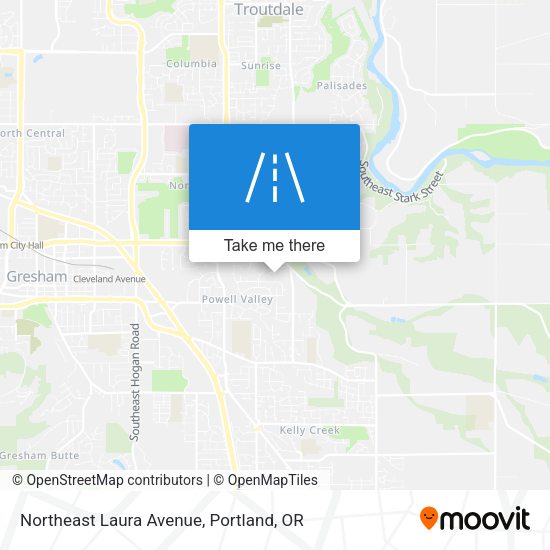 Northeast Laura Avenue map