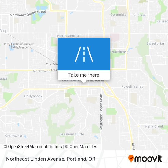Northeast Linden Avenue map