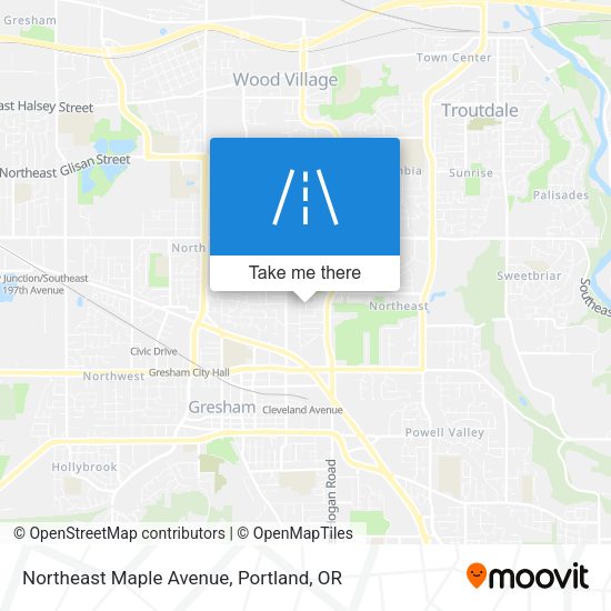 Mapa de Northeast Maple Avenue