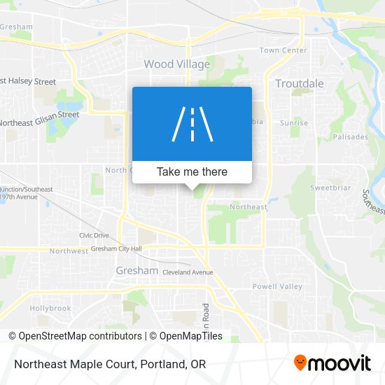 Northeast Maple Court map