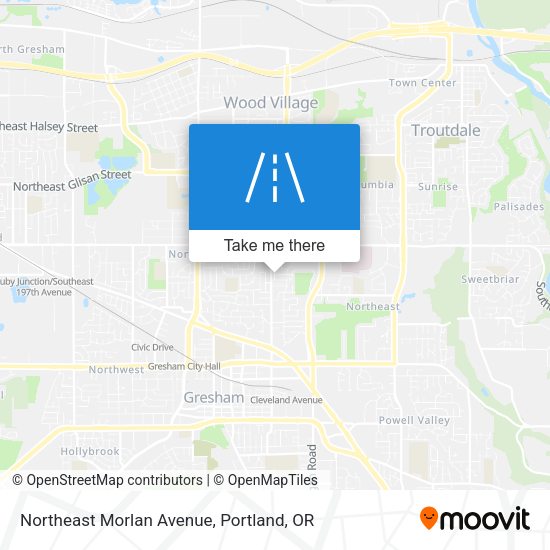 Northeast Morlan Avenue map