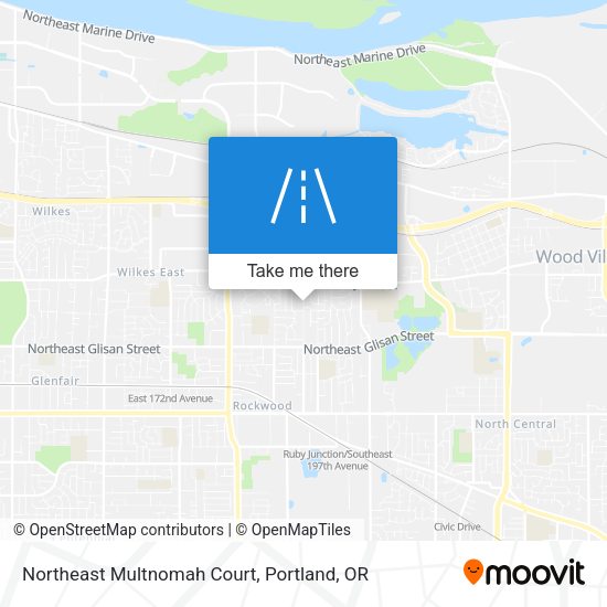 Mapa de Northeast Multnomah Court