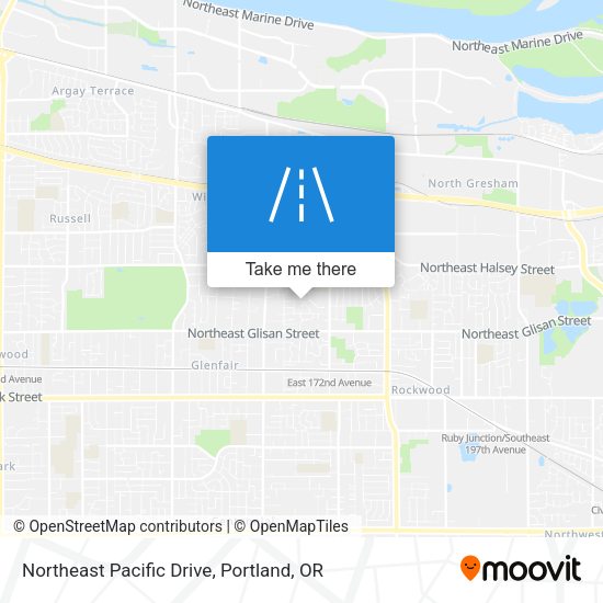 Northeast Pacific Drive map