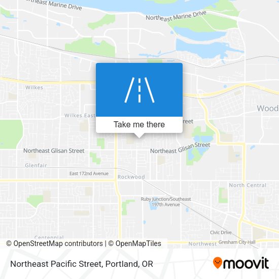 Northeast Pacific Street map