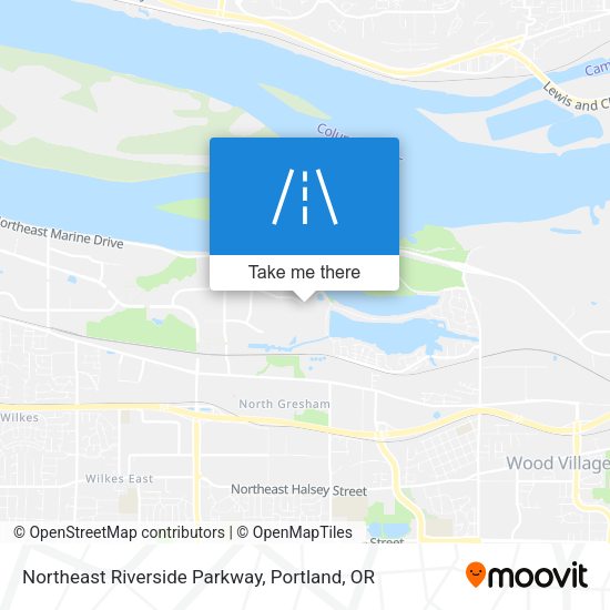 Northeast Riverside Parkway map