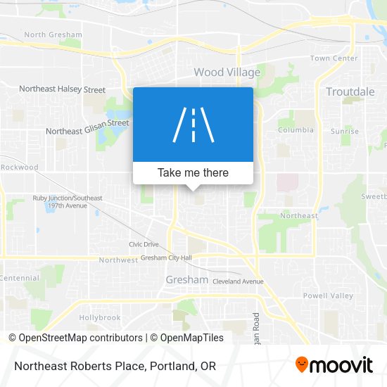 Northeast Roberts Place map