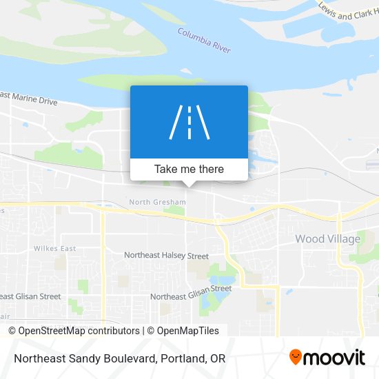 Mapa de Northeast Sandy Boulevard