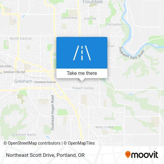 Mapa de Northeast Scott Drive