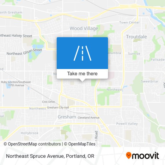 Mapa de Northeast Spruce Avenue